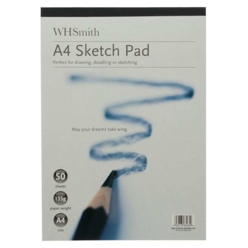 Picture of 135GSM A4 GLUED SKETCH PAD 50 PAGES